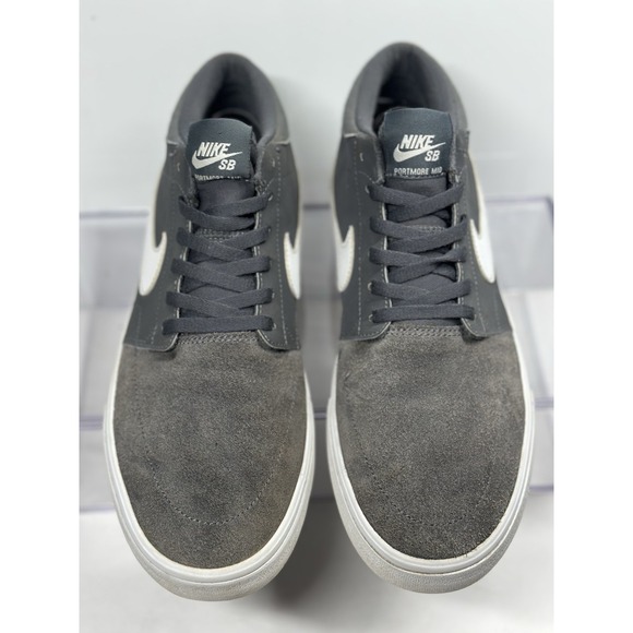 Nike Mens SB Portmore II Solar Mid 923198-010 Gray Casual Shoes Sneakers Sz 8.5 - Picture 3 of 8